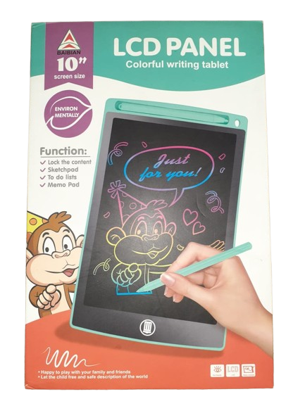 10 inch lcd colorful writing tablet for kids